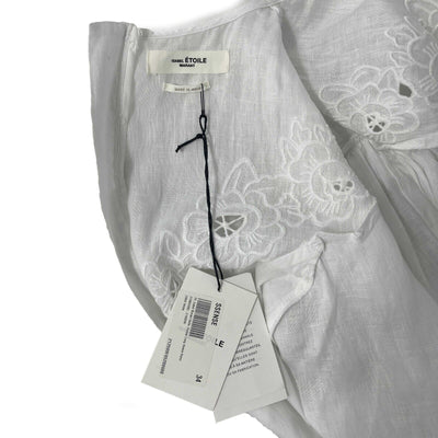 Isabel Marant - New w/ Tags - Elysian Floral Eyelet White Robe Dress - 34 US XS