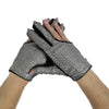 CHANEL - 2008 Act 1 - Black / Metallic Silver Mesh Leather Gloves - 7.5