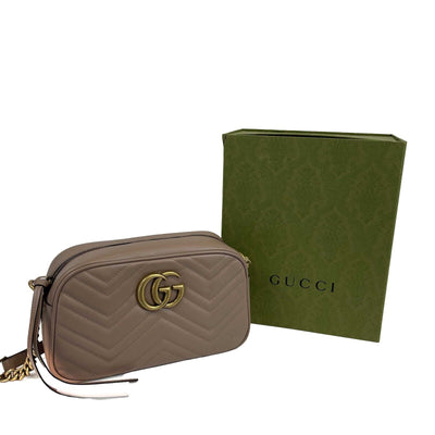 Gucci - NEW - GG Marmont Small Shoulder Bag - Dusty Pink Shoulder Bag