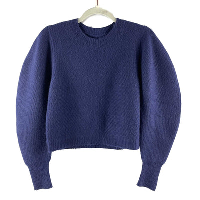 Isabel Marant - Ribbed Crew Neck Cashmere Sweater - Navy - 34- XS - Top