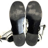 Salvatore Ferragamo - Black And White Ankle Strap Sandals - Size 8