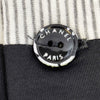 Chanel - 2008 Fall/Winter Grey-White Striped Blouse - Detachable Collar 36 US 4