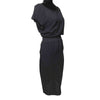 CHANEL - 08A Fall 2008 - Pointelle Knit Off Shoulder Dress - Black - FR 44 US 12