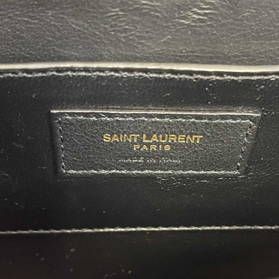 Saint Laurent - Solferino Medium Satchel in Box Saint Laurent Leather Crossbody