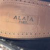 Alaia - Spotted Calf Hair Lace-Up Platform Heels - Brown / White - 37 US 7