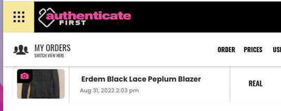 Erdem - Pristine - Gabrielle Lace Peplum Blazer - Black - UK 6 - US 2