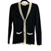 Tory Burch - Black Cardigan Sweater - Black, Cream - Small - Top