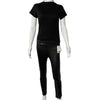 The Row - New w/ Tags - Mino Leather Cropped Pant - Black - Slim Fit - S