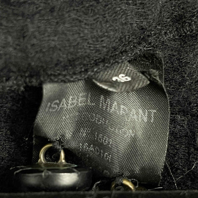 ISABEL MARANT - Raw Edge Matelassé Virgin Wool Jacket - Black - 36 US S