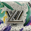 Louis Vuitton - Limited Edition Splash Print Twist MM-White Top Handle W/ Strap