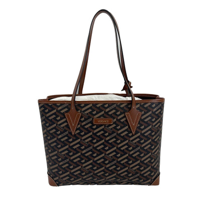 Versace - New w/ Tags - La Greca Small Signature Tote W / Pouch - Shoulder Bag