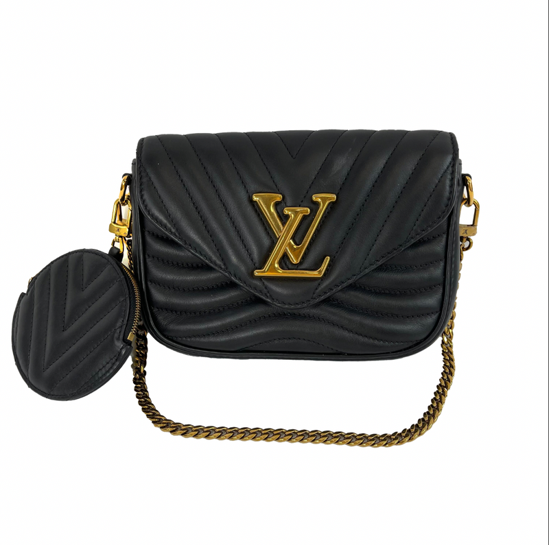 Louis Vuitton - LV - New Wave Multi Pochette Quilted Leather Black