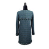 CHANEL - 12A Green Fantasy Lesage Tweed Dress Metallic Thread - FR 42 US 10