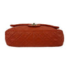 Chanel - Classic Single Flap Jumbo Quilted Lambskin - Champagne Gold Red Handbag