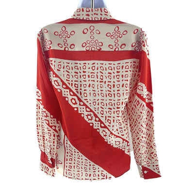 Altuzarra - Pristine - Bandana Print Long Sleeve Silk Top - Red / White