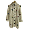 Valentino - Floral Cable Knit Fantasy Embroidered Garden Cardigan - US S