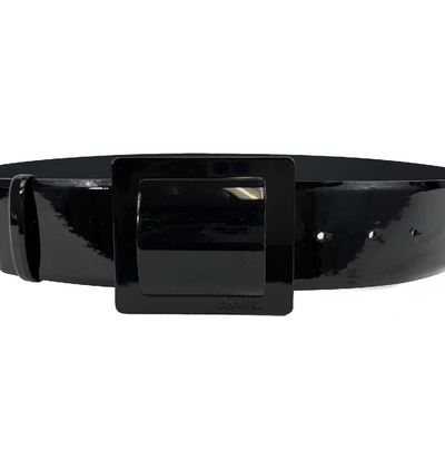 Chanel - Patent Leather Belt - Black - 90/36 - Belt