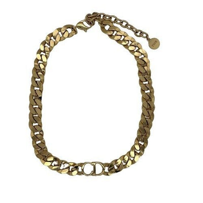 Christian Dior - Excellent - Danseuse Étoile Choker - Gold CD Necklace