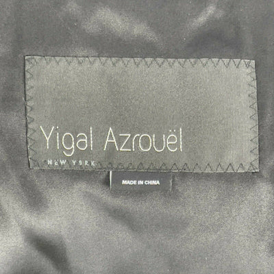 Yigal Azrouël - Silver Fox Dyed Sleeveless Jacket - Black, Grey, White - XS