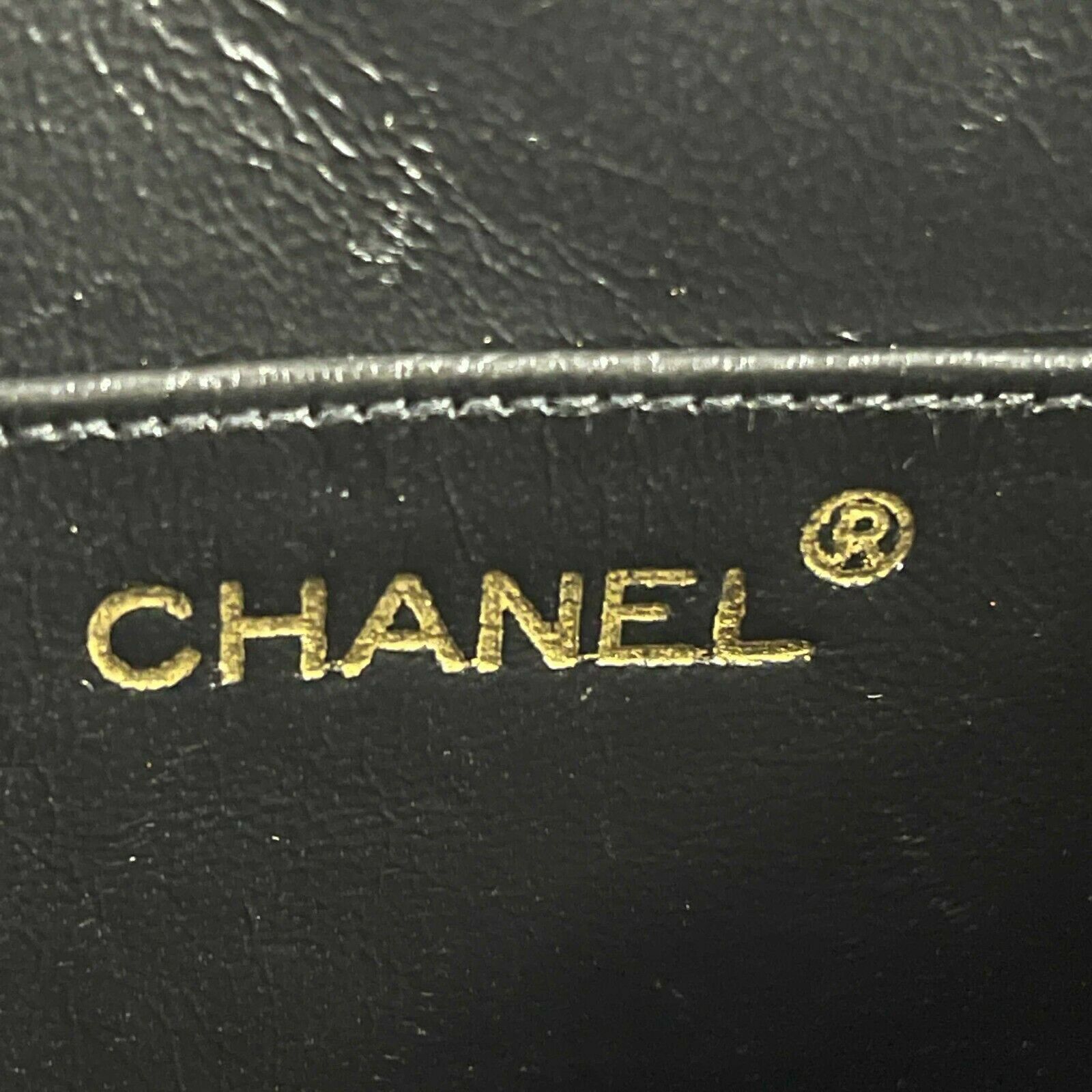 CHANEL - 80s Quilted Black / Gold Chain Threaded Small Lambskin Crossb -  BougieHabit