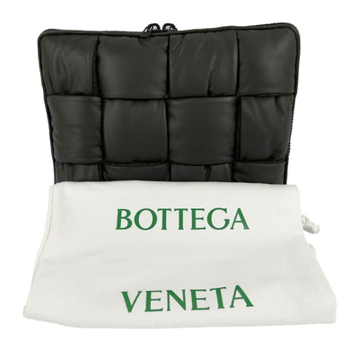 Bottega Veneta - Padded Maxi Intrecciato Woven Laptop Pouch - Green Clutch - NWT