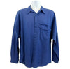 Gianni Versace - Vintage Dress Shirt - Blue Pocket Dobby - Mens US Medium M 48
