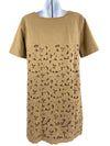 Stella McCartney Cotton Eyelet Tan Dress with Slip Lining - Tan - 36 - US 2