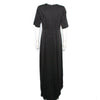 New: GOOP x Universal Standard Dress Black Flowy Maxi High Low US XXS