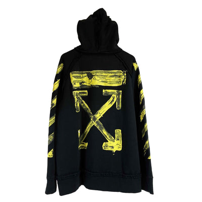 Off-White - Arrows Incomplete Hoodie - Black and Multicolor - Medium - Jacket