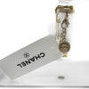 CHANEL - CC Chain Link Gold Tone Leather Bracelet - New w/ Tags