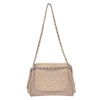 CHANEL - Beige Quilted Large / Jumbo Caviar Leather Accordion Flap Shoulder Bag