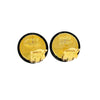 CHANEL-Vintage 94P Matelassé CC Logo Spring 1994 Clip On - Resin/Black Earrings