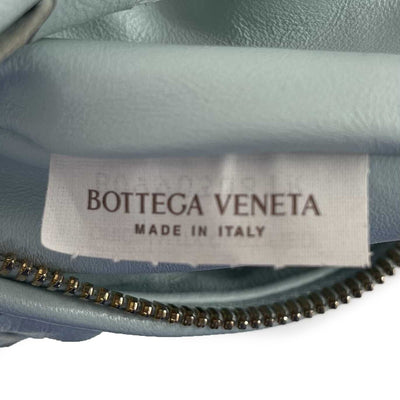 Bottega Veneta - Mini Jodie Knotted Leather Washed Teal Blue - Brand New