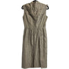 Burberry - Ruffle and Buttoned Sleeveless Dress - Taupe - US 6