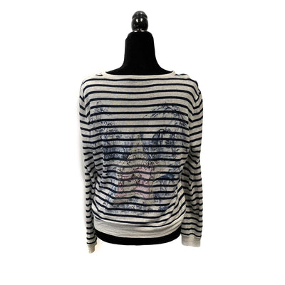Christian Dior - J’aidor Mykonos Blue and White Sailor Top - Size 34 US 2