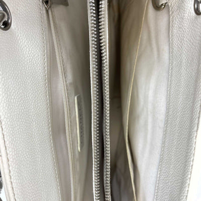 Chanel - CC Small Grand Shopping Tote - White Shoulder Bag