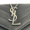 Saint Laurent - YSL - Small Envelope Wallet in Grain De Poudre Embossed Leather