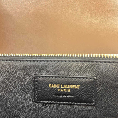 Saint Laurent - Gaby Mini Satchel in Quilted Suede and Shearling Crossbody