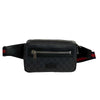 Gucci - GG Monogram Canvas / Leather Black Belt Bag / Fanny Pack - FULL KIT