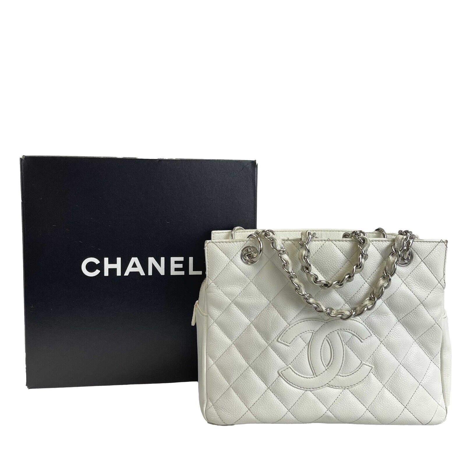 Black Quilted Caviar Timeless CC Pochette Gold Hardware, 2004-2005, Handbags & Accessories, The Chanel Collection, 2022