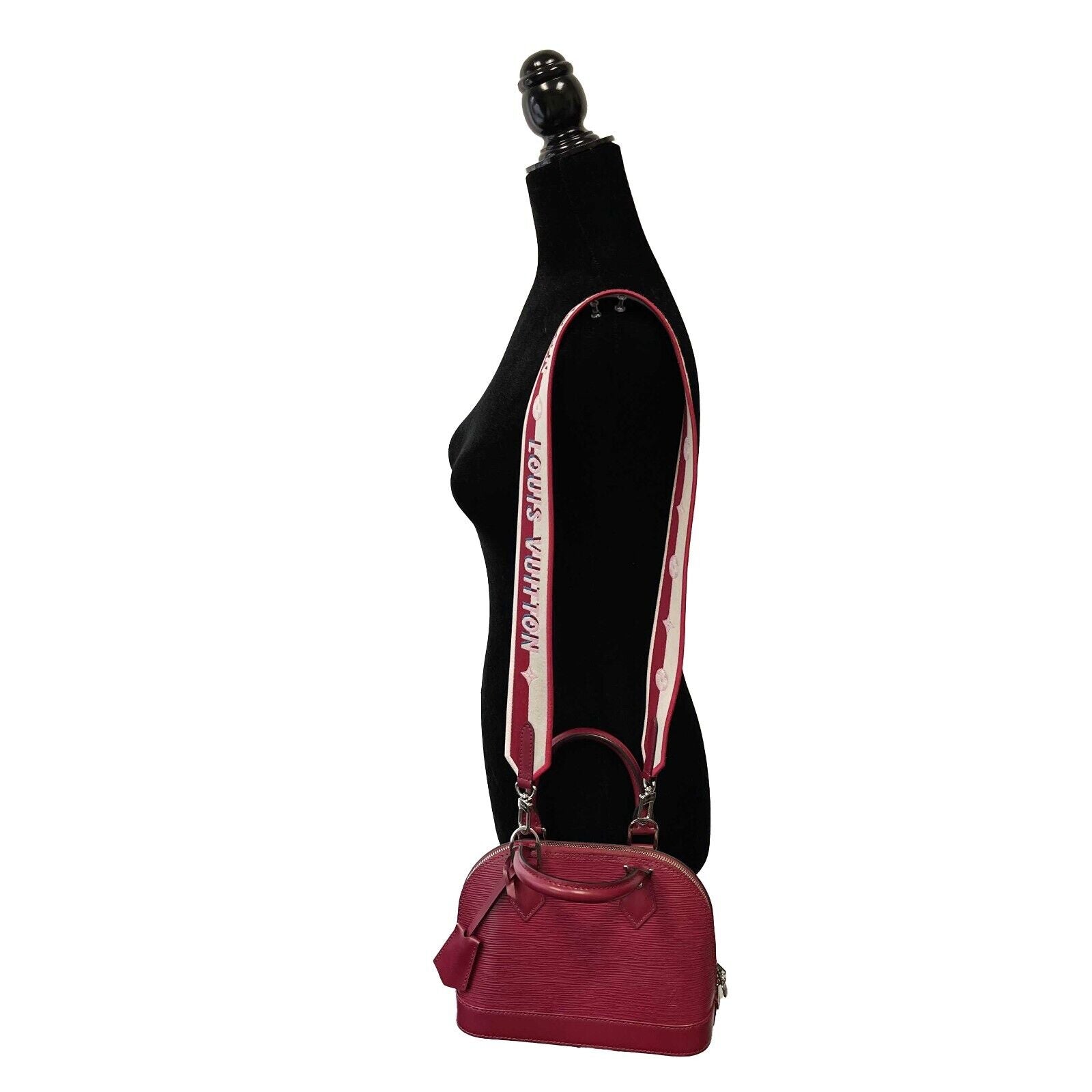 Louis Vuitton Alma BB with strap LV Pink Leather ref.429701 - Joli Closet