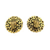 CHANEL - Vintage 1985 Clip On Gripoix Glass / Gold-Tone Red Earrings