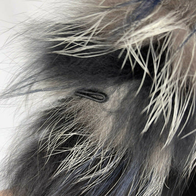 Yigal Azrouël - Silver Fox Dyed Sleeveless Jacket - Black, Grey, White - XS