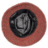 CHANEL - Tweed Boucle Bucket Hat - Pearls / Maroon / CC Logo - Size 57