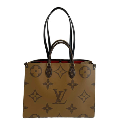 Louis Vuitton - Onthego MM - Brown and Tan Monogram Canvas Tote / Shoulder Strap