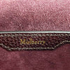 Mulberry - Small Amberley Heavy Grain Maroon / Gold Satchel Crossbody NEW