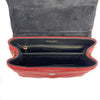 Saint Laurent - LouLou Shoulder Bag Matelasse Chevron Leather Toy Red Crossbody