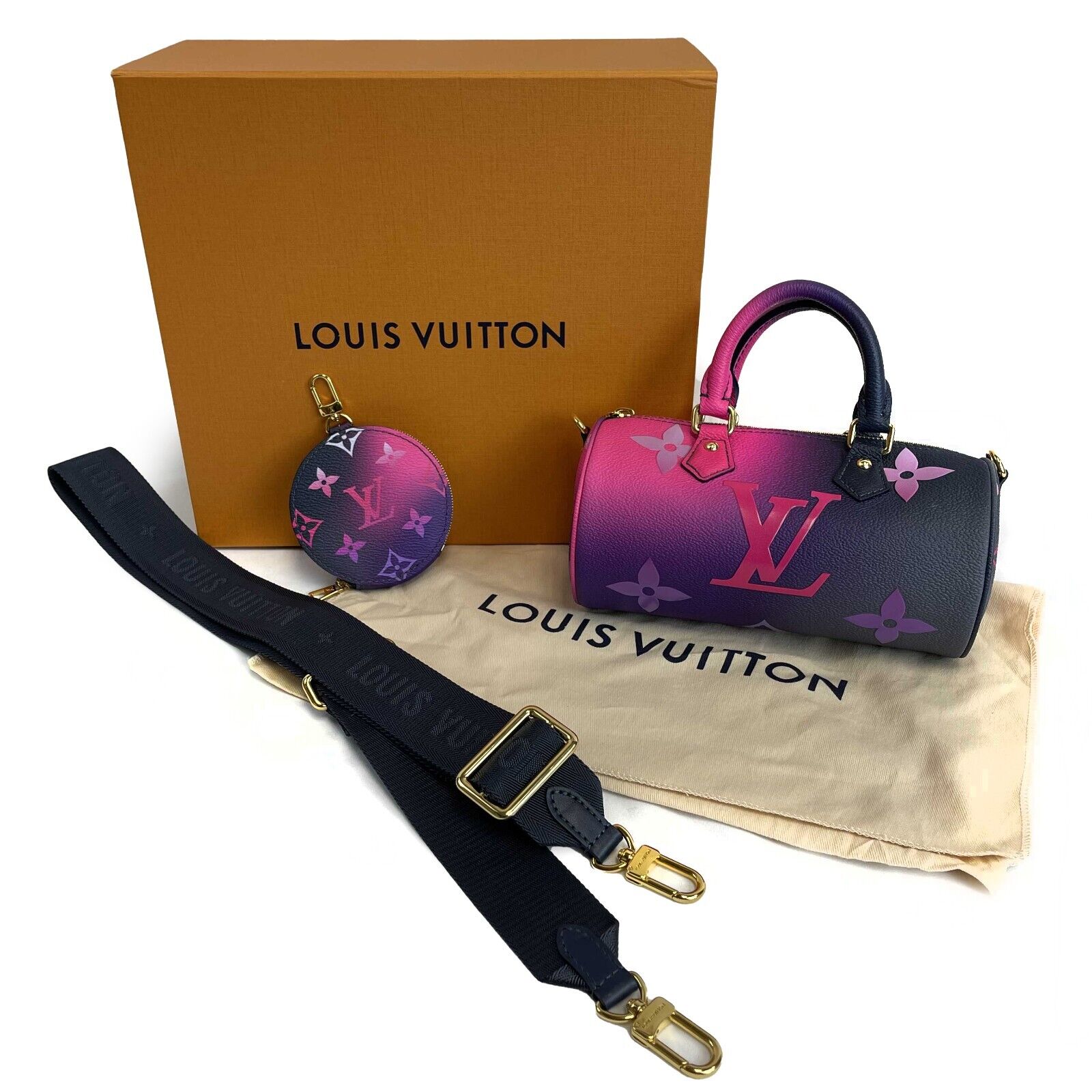 Louis Vuitton NEW Midnight Fuchsia Papillon BB Satchel - Coin Purse - -  BougieHabit