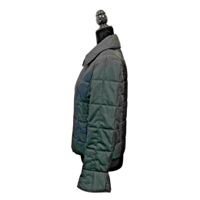 CHANEL - 00A Vintage 2000 Quilted Puffer Ski Green Coat Jacket - 36 US 4