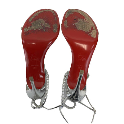 Christian Louboutin - So You 100 Swarovski Leather Sandals - 39.5 US 9.5